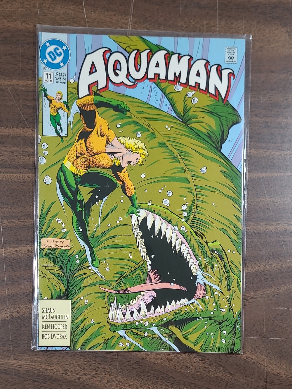 DC Aquaman Comic Book #11 October 1992 Bagged